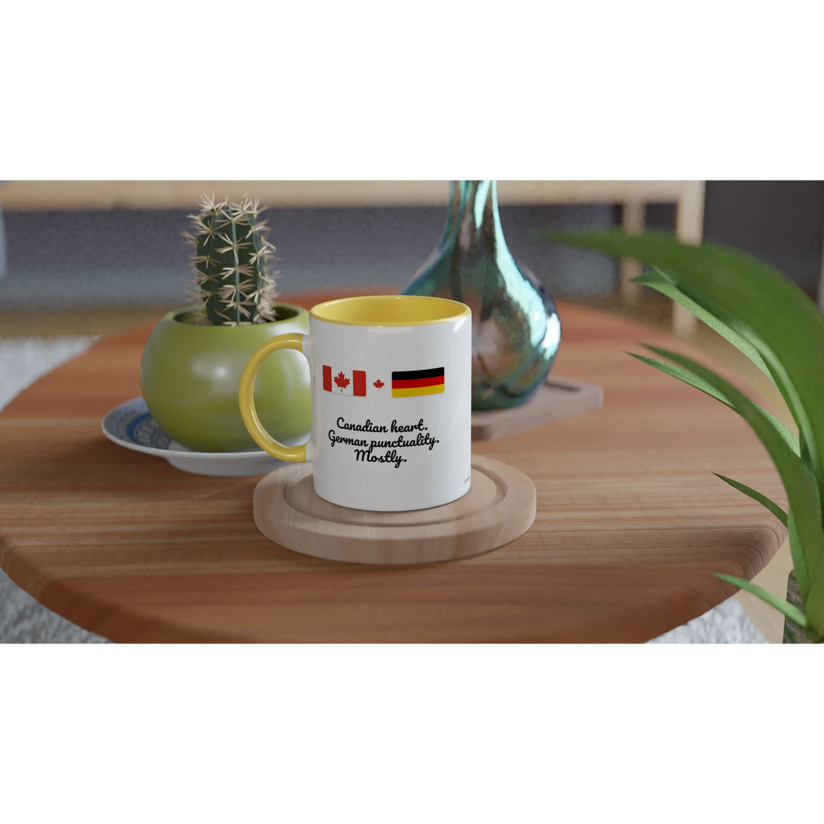 Canada and Germany Flag Mug: Canadian Heart, German Punctuality, Mostly, view 11