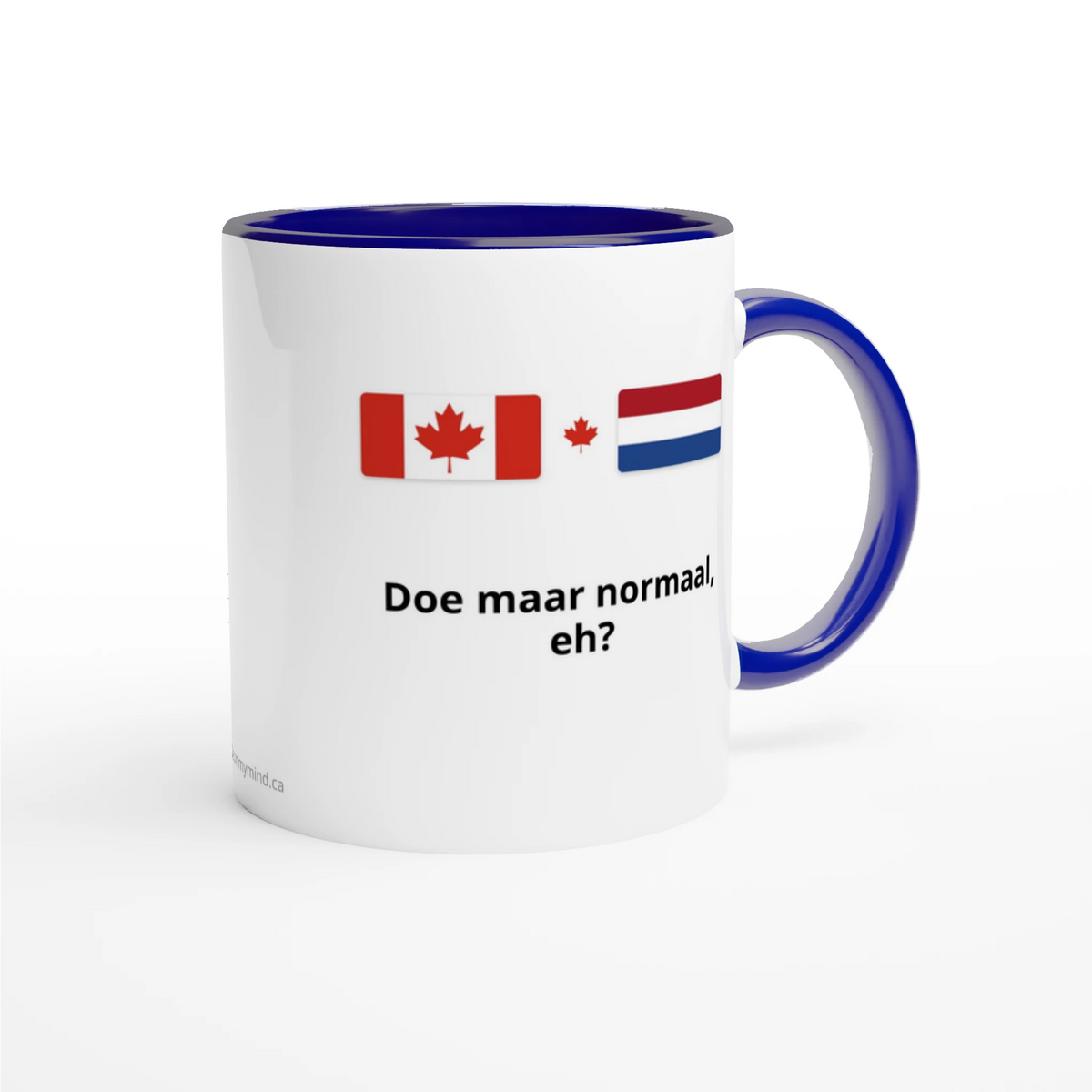 Canada and Netherlands Flag Mug: Doe Maar Normaal, Eh?, view 10