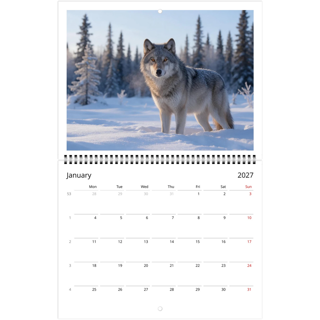 Wild Canada 2027 Wildlife Wall Calendar, Canada and USA Edition, view 13