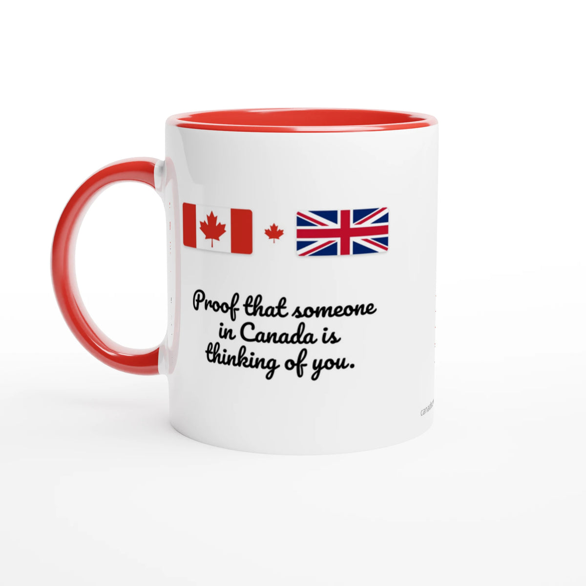 Canada and UK Flag Mug: Proof Someone in Canada Is Thinking of You