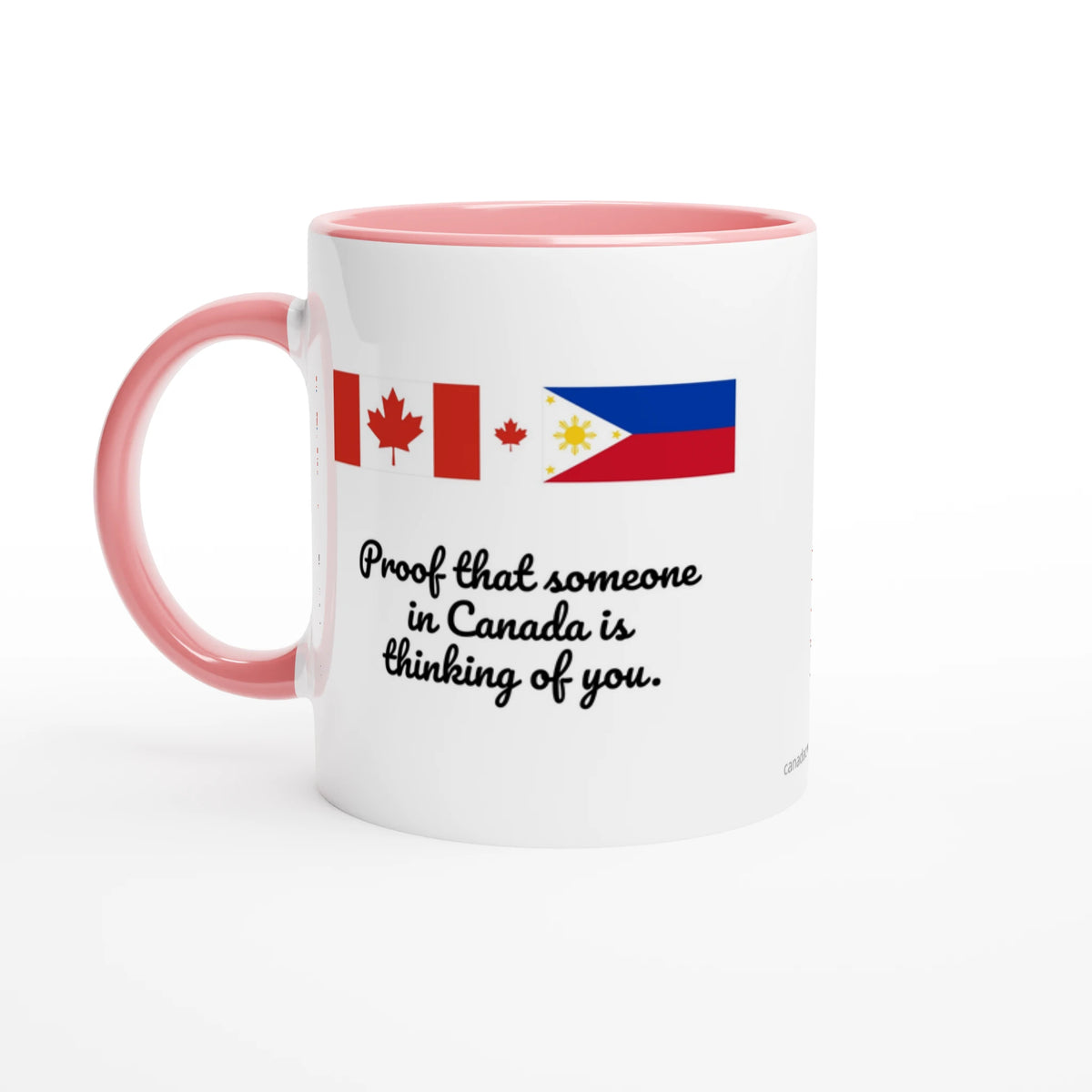 Canada and Philippines flag mug, colour option
