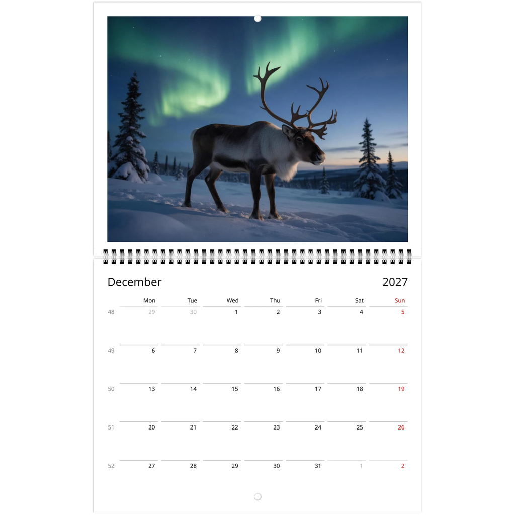 Wild Canada 2027 Wildlife Wall Calendar, Canada and USA Edition, view 12