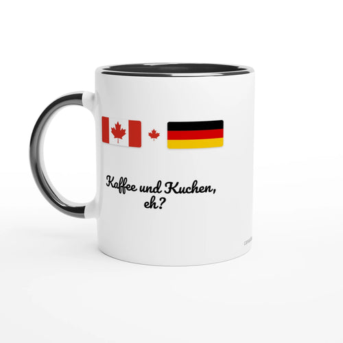 Canada and Germany Flag Mug: Kaffee und Kuchen, eh?