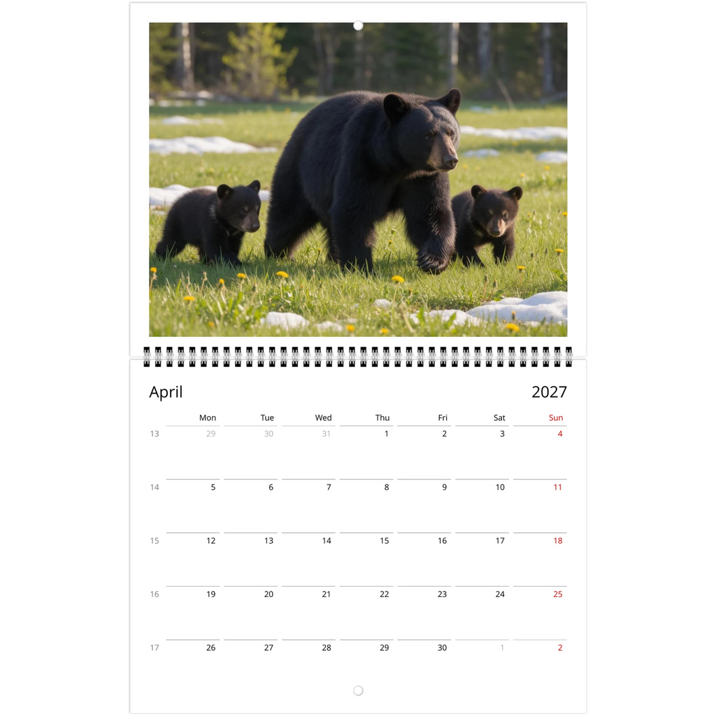 Wild Canada 2027 Wildlife Wall Calendar, Canada and USA Edition, view 11