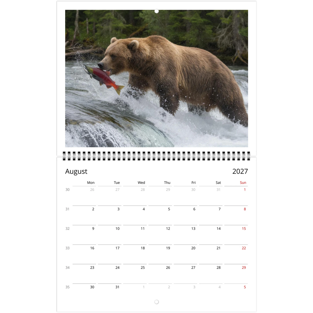 Wild Canada 2027 Wildlife Wall Calendar, Canada and USA Edition, view 9