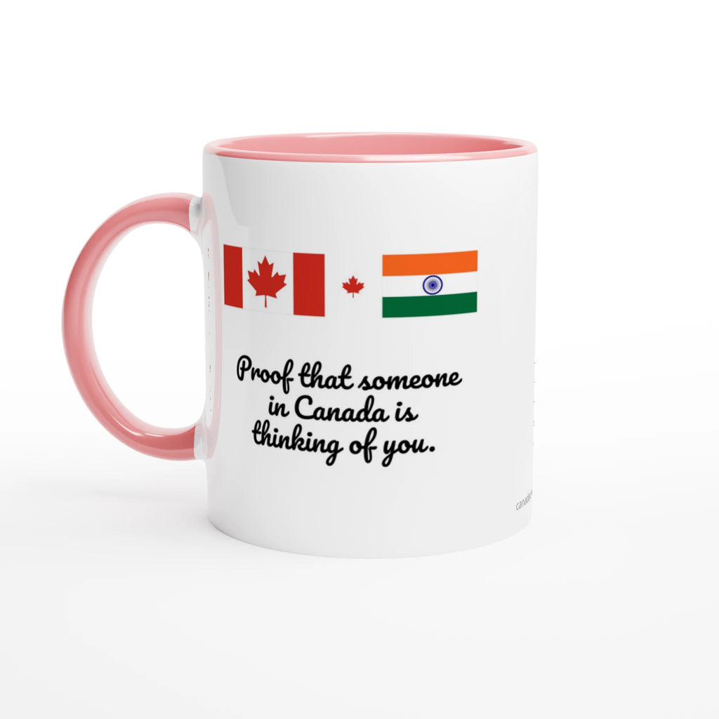 Canada and India Flag Mug: Proof Someone in Canada Is Thinking of You, view 2