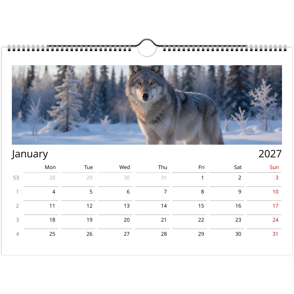 Wild Canada 2027 Wildlife Wall Calendar, International Edition, view 11