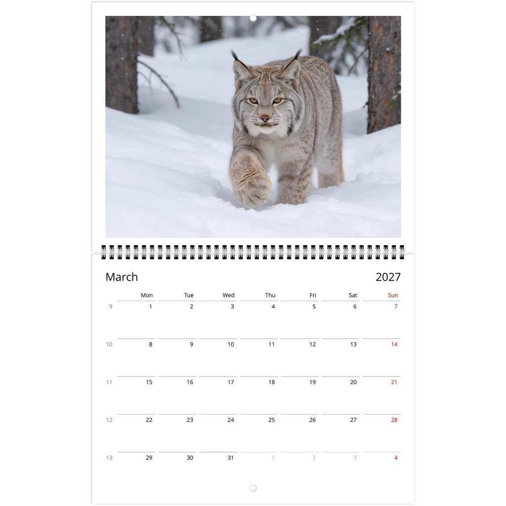Wild Canada 2027 Wildlife Wall Calendar, Canada and USA Edition, view 6