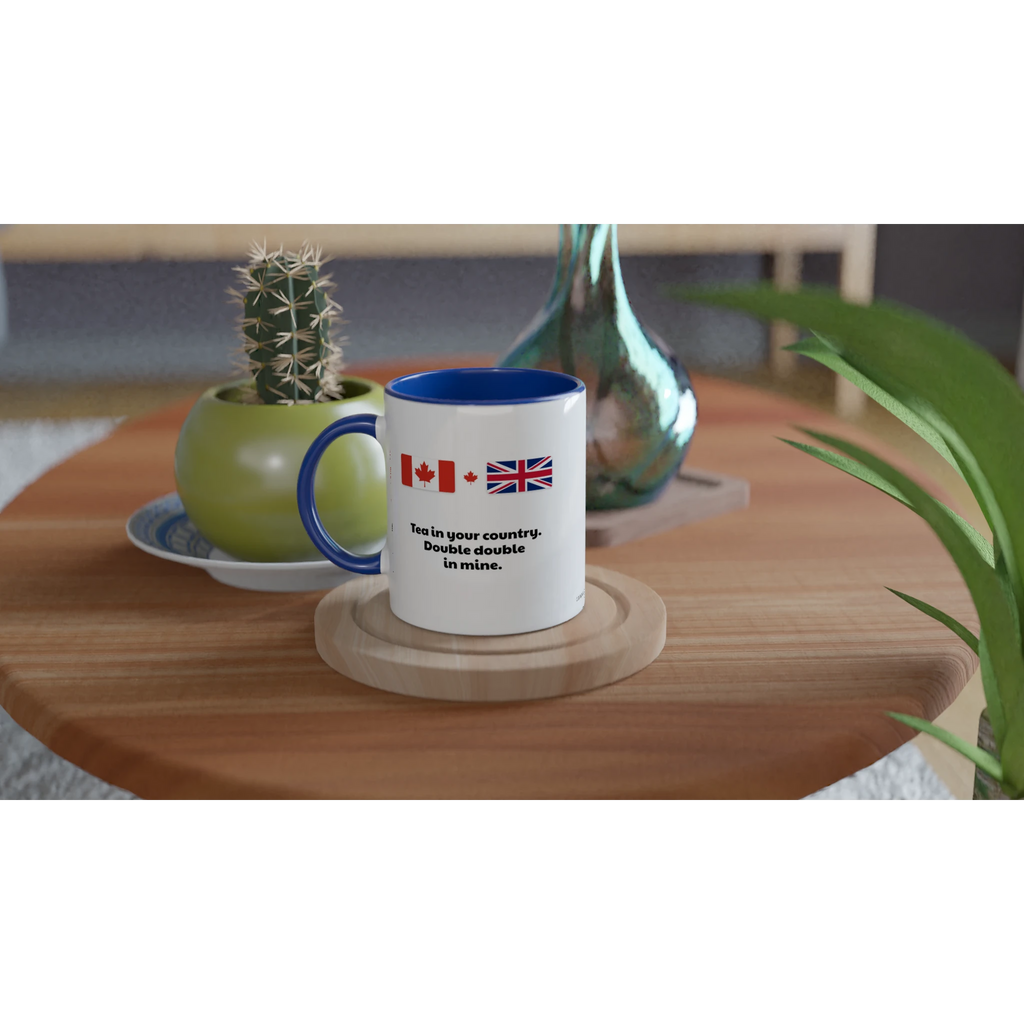 Canada and UK Flag Mug: Tea in Your Country, Double Double in Mine, view 8