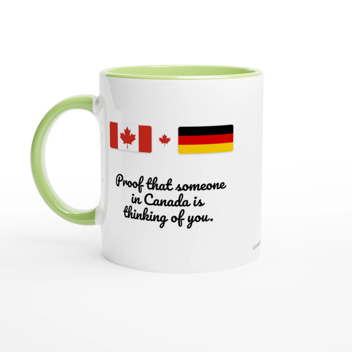 Canada and Germany Flag Mug: Proof Someone in Canada Is Thinking of You, view 2