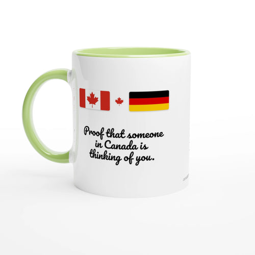 Canada and Germany Flag Mug: Proof Someone in Canada Is Thinking of You, view 2