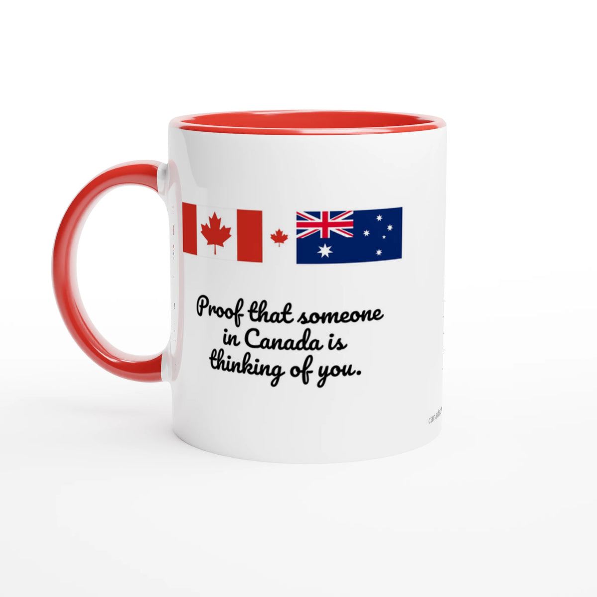 Canada and Australia Flag Mug: Proof Someone in Canada Is Thinking of You, view 2