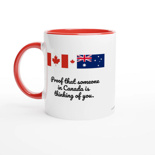 Canada and Australia Flag Mug: Proof Someone in Canada Is Thinking of You, view 2
