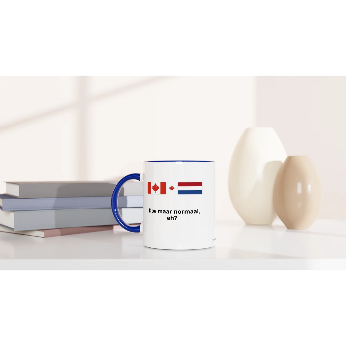 Canada and Netherlands Flag Mug: Doe Maar Normaal, Eh?, view 8