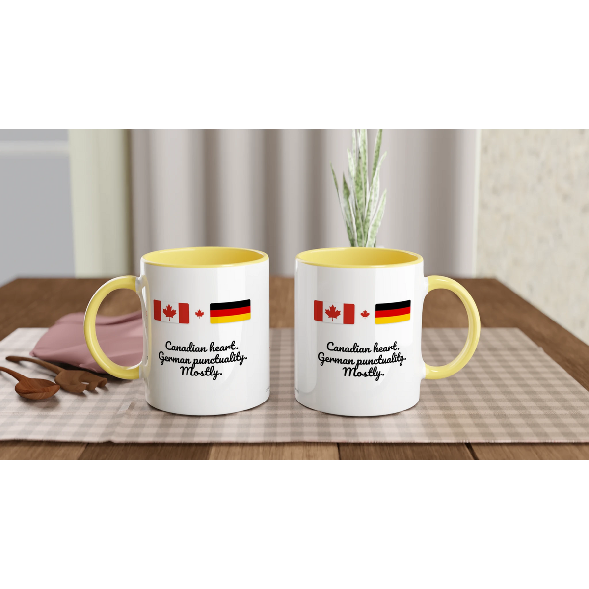 Canada and Germany Flag Mug: Canadian Heart, German Punctuality, Mostly, view 9