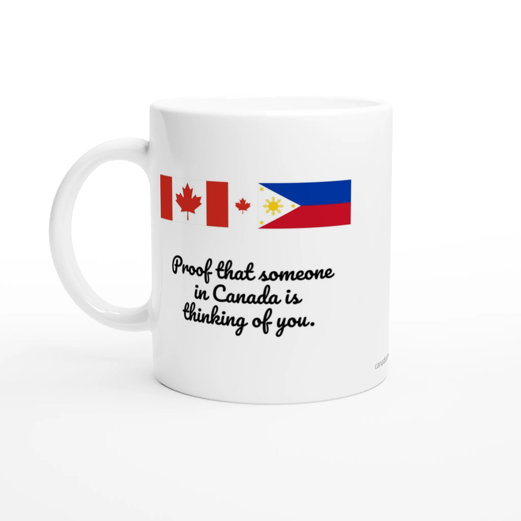 Canada and Philippines flag mug
