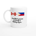 Canada and Philippines flag mug