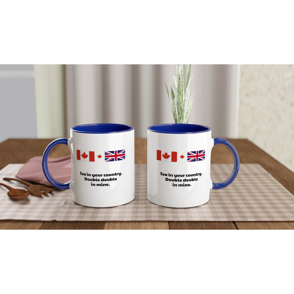 Canada and UK Flag Mug: Tea in Your Country, Double Double in Mine, view 11