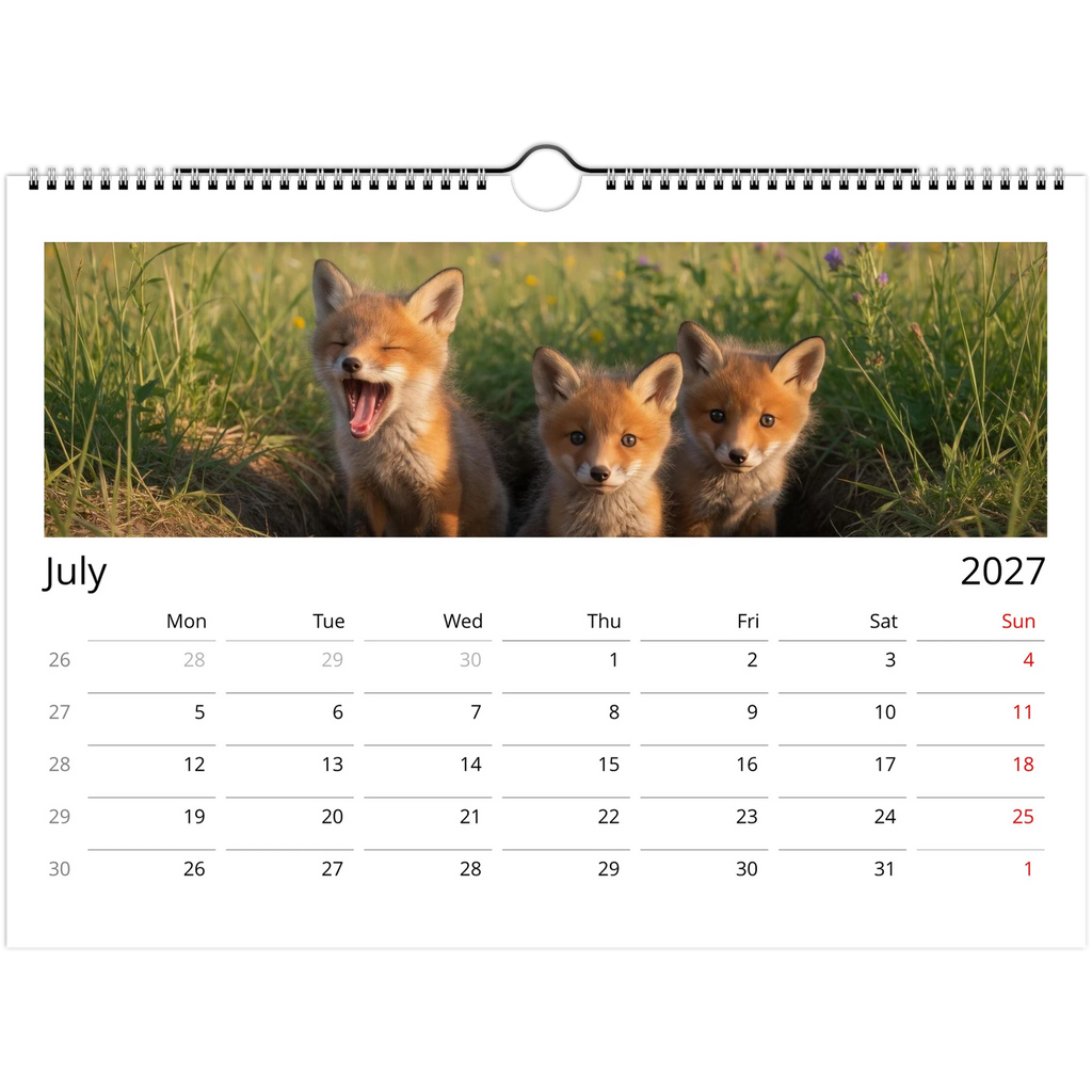 Wild Canada 2027 Wildlife Wall Calendar, International Edition, view 10