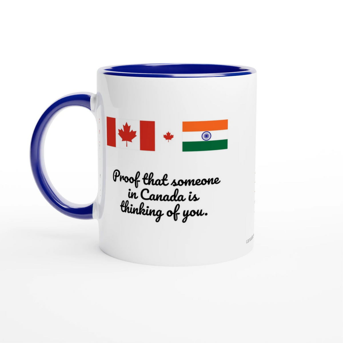 Canada and India Flag Mug: Proof Someone in Canada Is Thinking of You