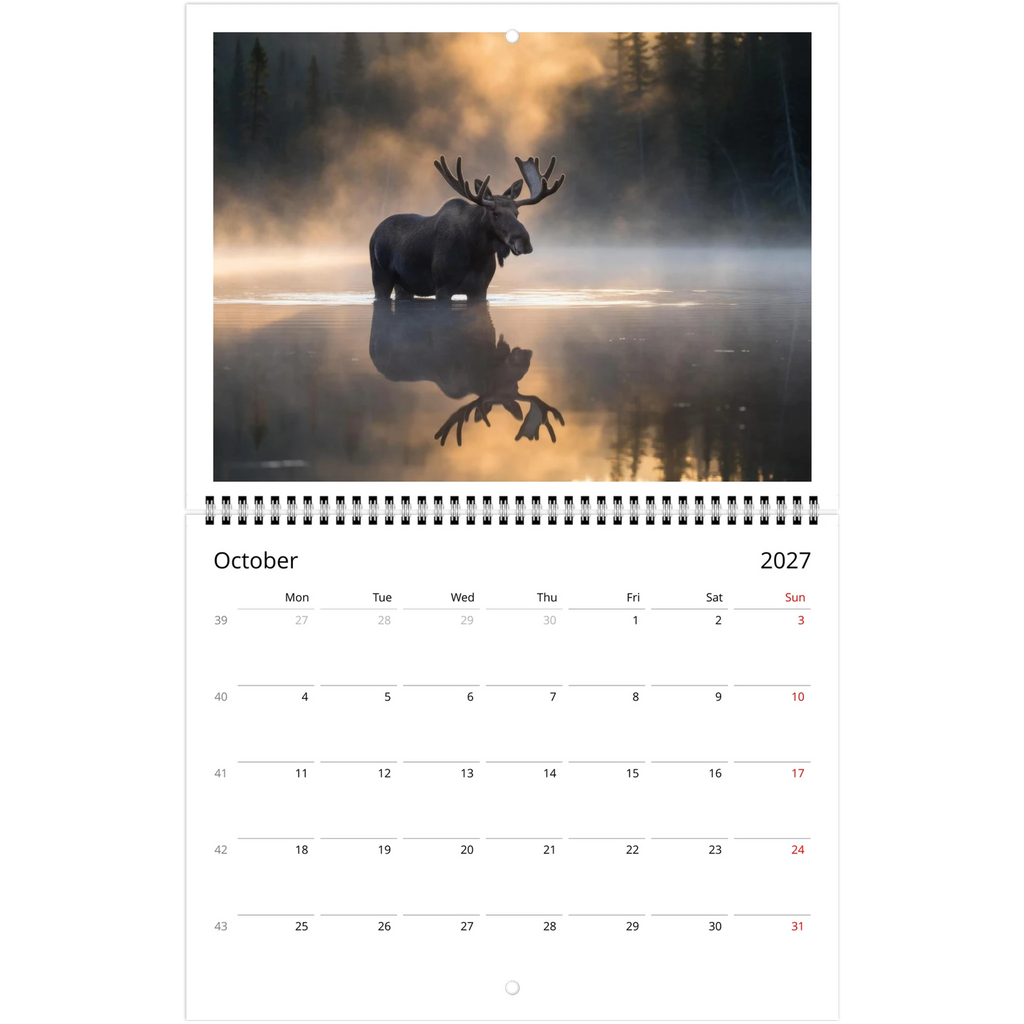 Wild Canada 2027 Wildlife Wall Calendar, Canada and USA Edition, view 3