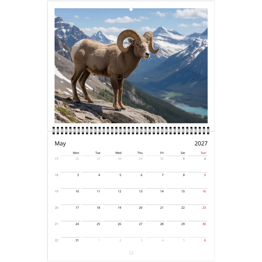 Wild Canada 2027 Wildlife Wall Calendar, Canada and USA Edition, view 5
