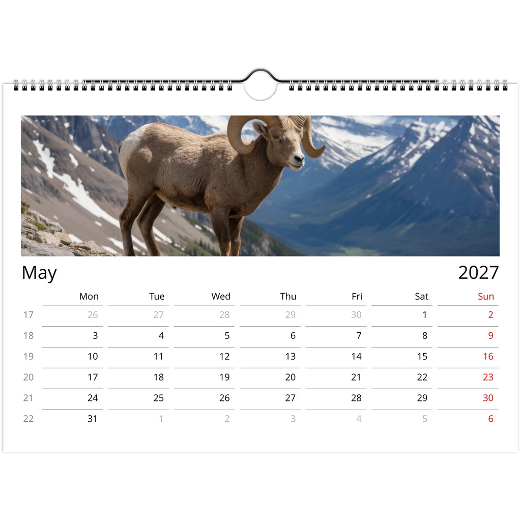 Wild Canada 2027 Wildlife Wall Calendar, International Edition, view 9