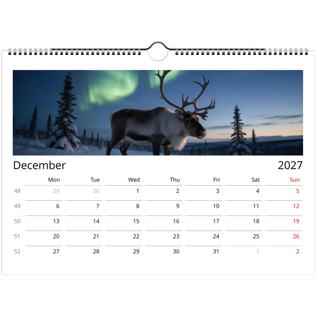 Wild Canada 2027 Wildlife Wall Calendar, International Edition, view 8