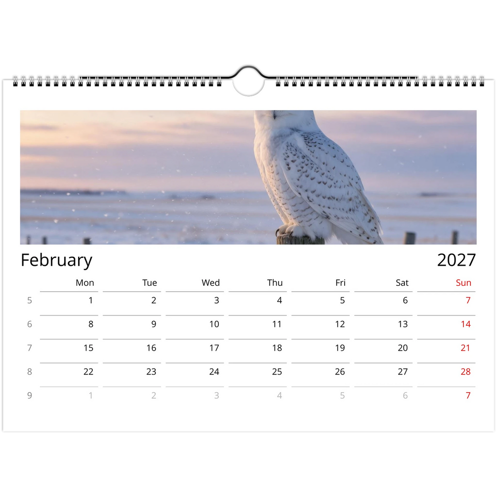 Wild Canada 2027 Wildlife Wall Calendar, International Edition, view 12