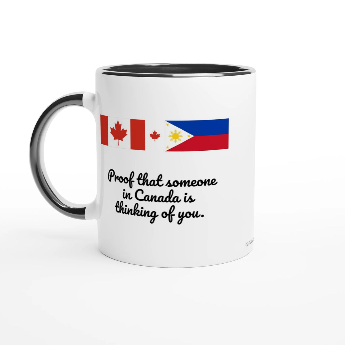 Canada and Philippines flag mug, colour option